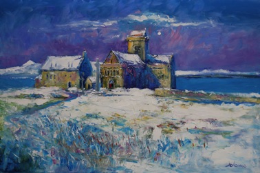 Christmas Day at the Abbey Iona 24x36
